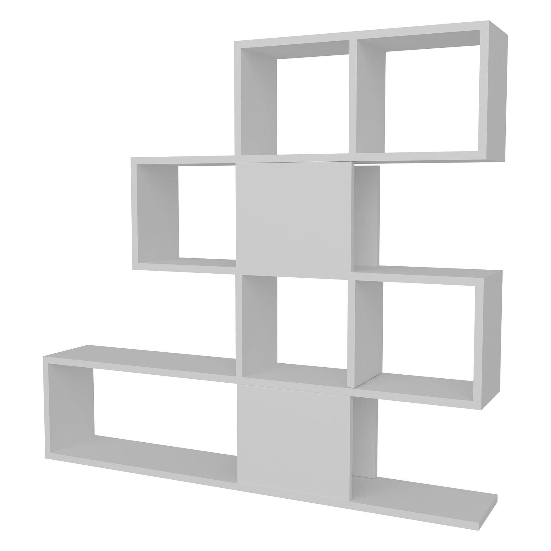 Etajeră albă modernă, ideală pentru living sau birou – primabucata