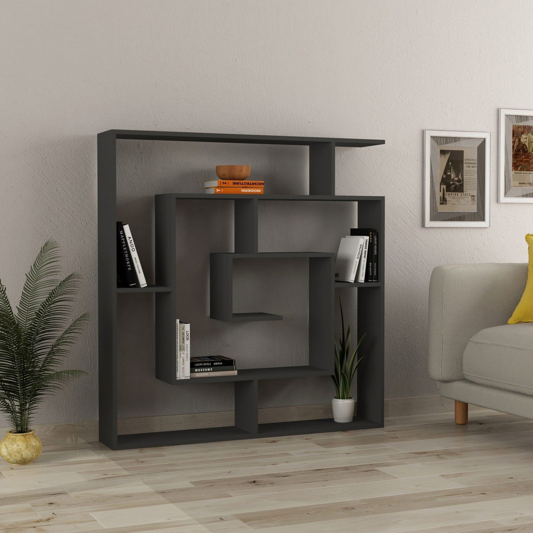 Etajera AMSTERDAM OCN-32859, gri antracit