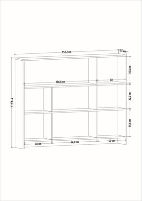 Etajera AMSTERDAM OCN-32862, gri antracit