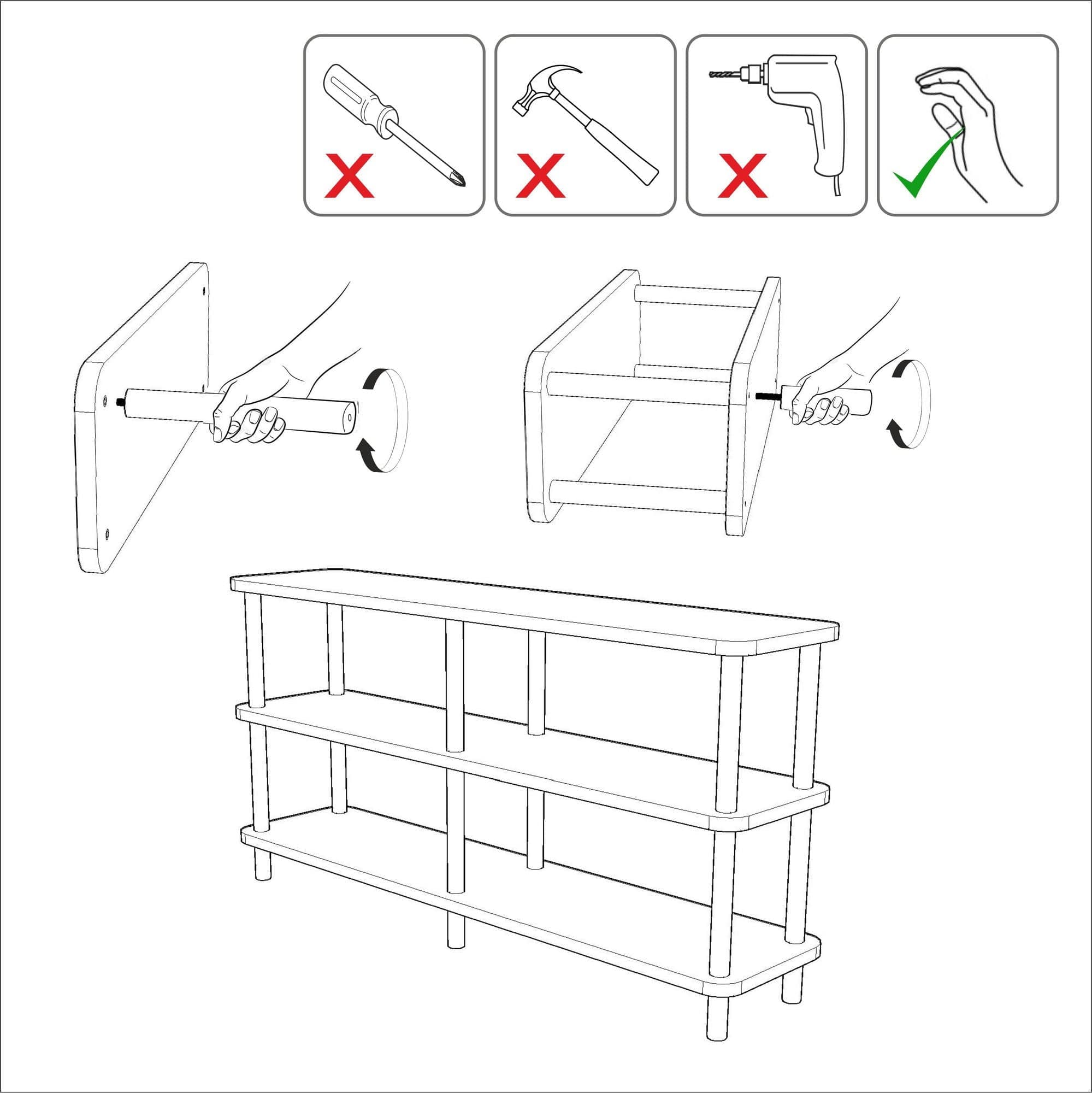 Etajera AMSTERDAM OCN-32864, stejar/negru
