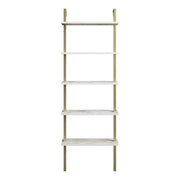 Etajera AMSTERDAM OCN-32870, alb/auriu