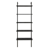 Etajeră neagră cu design modern, ideală pentru living sau birou – primabucata
