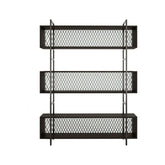 Etajeră neagră cu design modern, ideală pentru living – primabucata