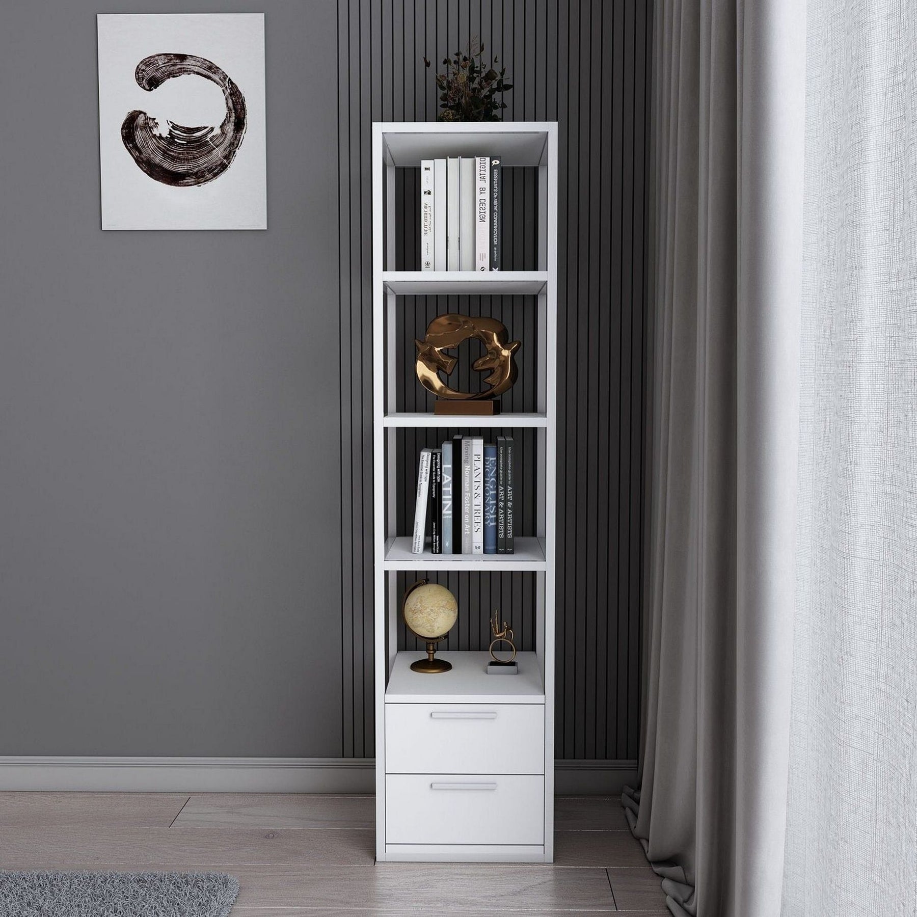 Etajera AMSTERDAM OCN-34681, alb