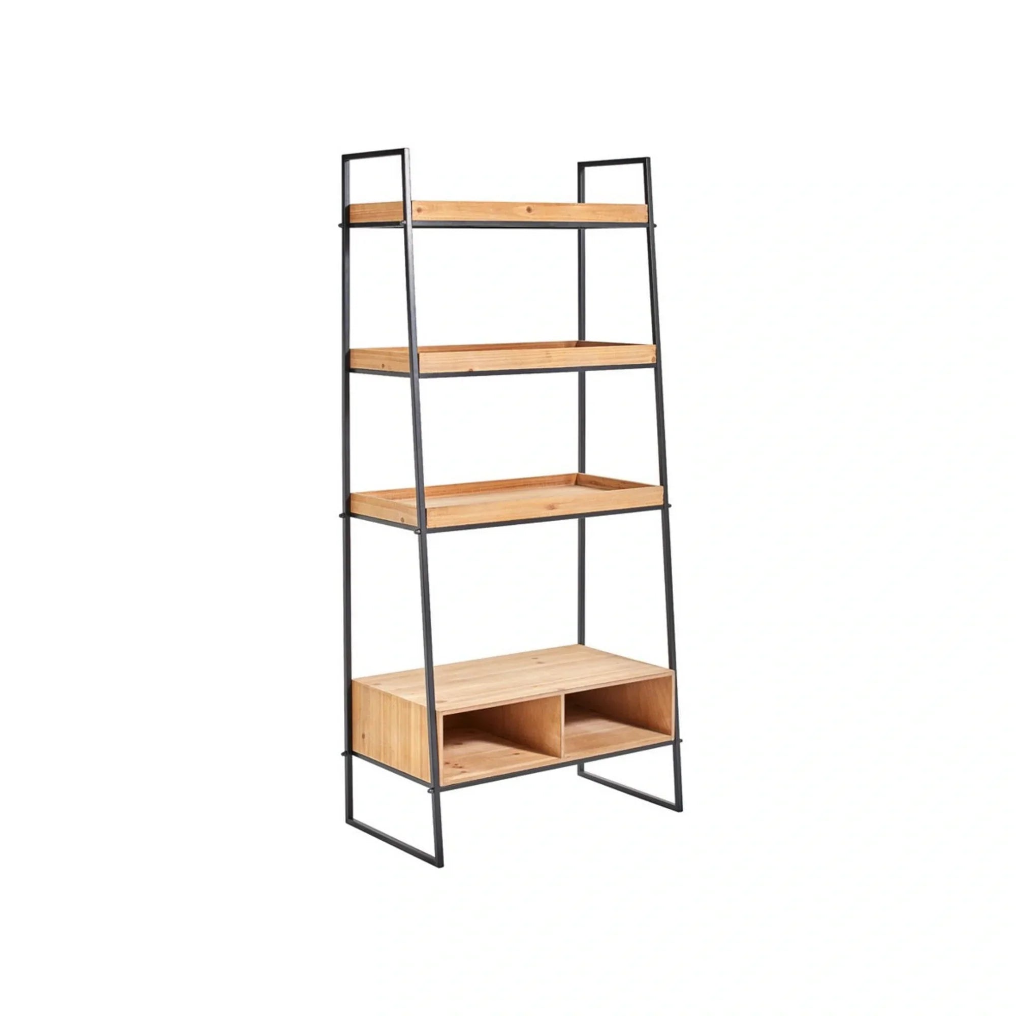 Etajera BERGEN OCN-29183, stejar/negru