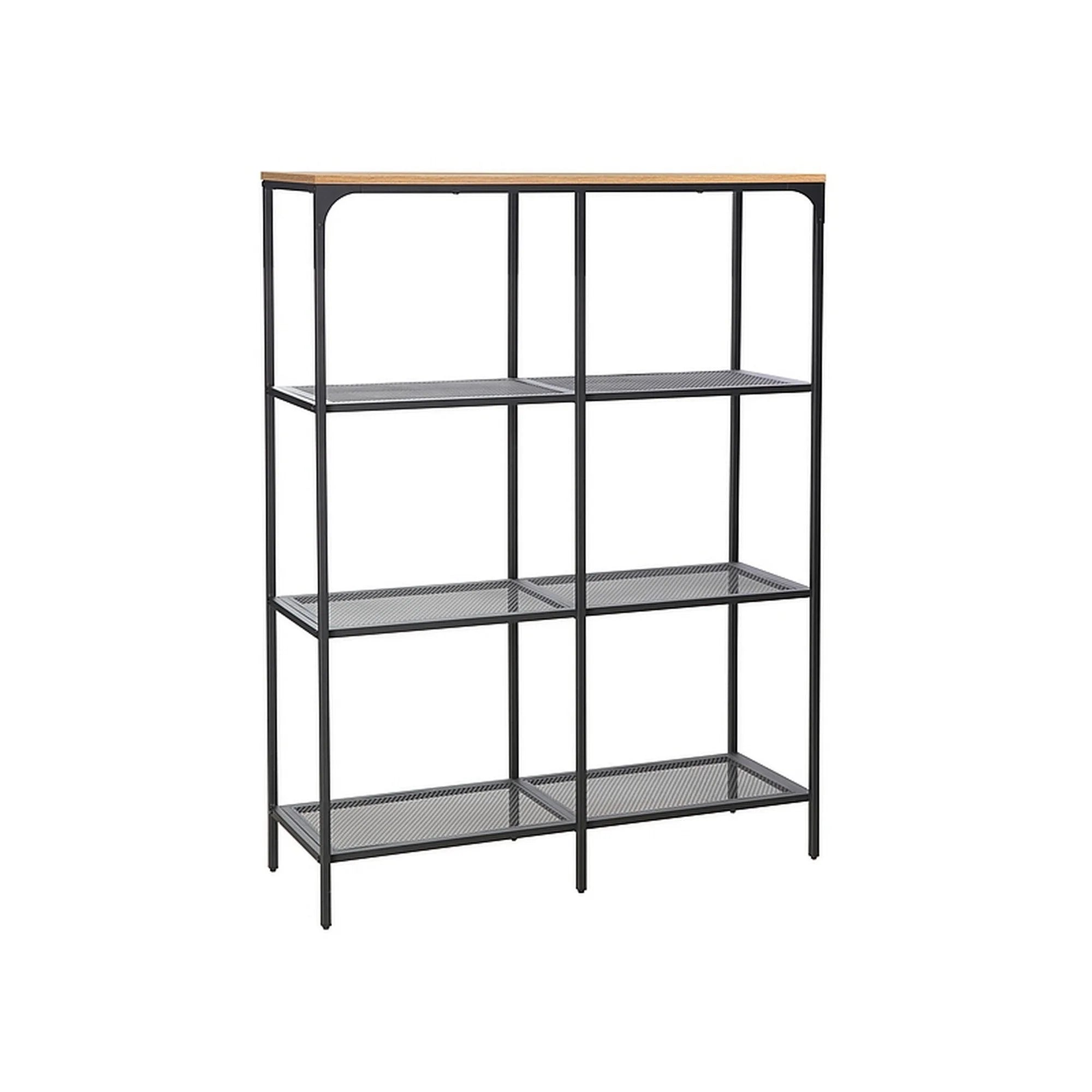 Etajera DETROIT OCN-39923, stejar/negru