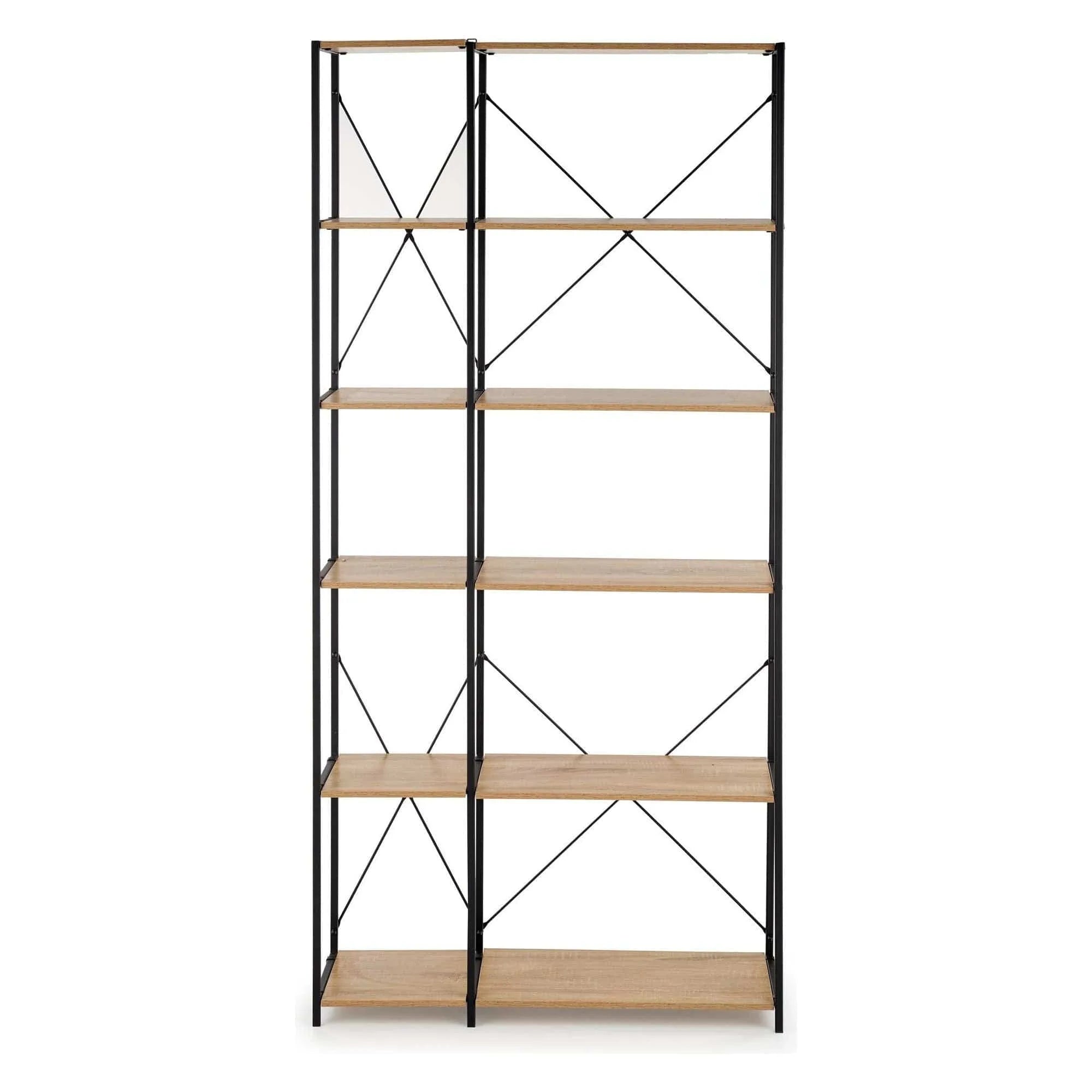 Etajera HOUSTON OCN-37813, stejar sonoma/negru