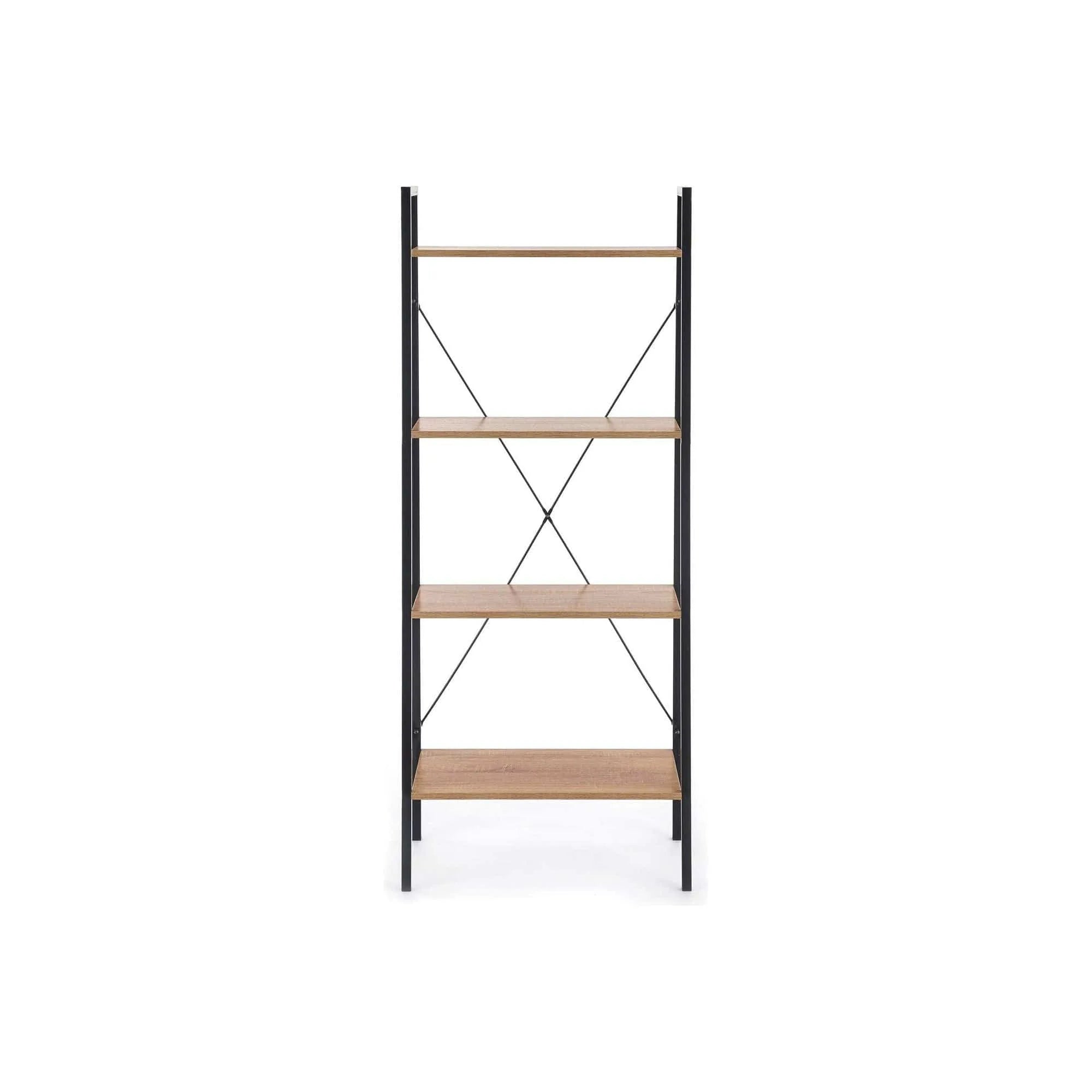 Etajera HOUSTON OCN-37815, stejar sonoma/negru