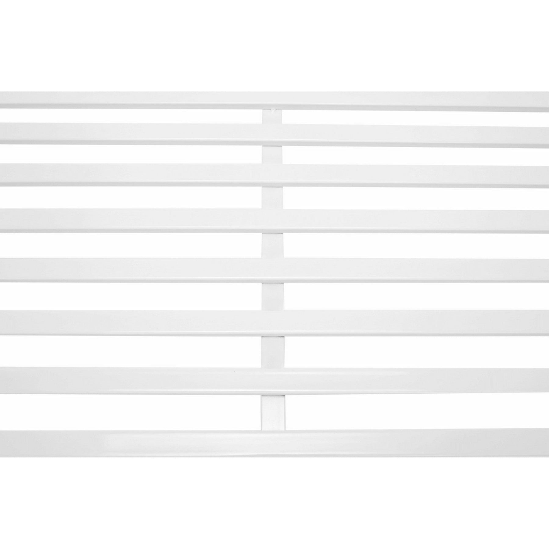 Banca gradina ETELIA, metal, alb, 131x49x89 cm