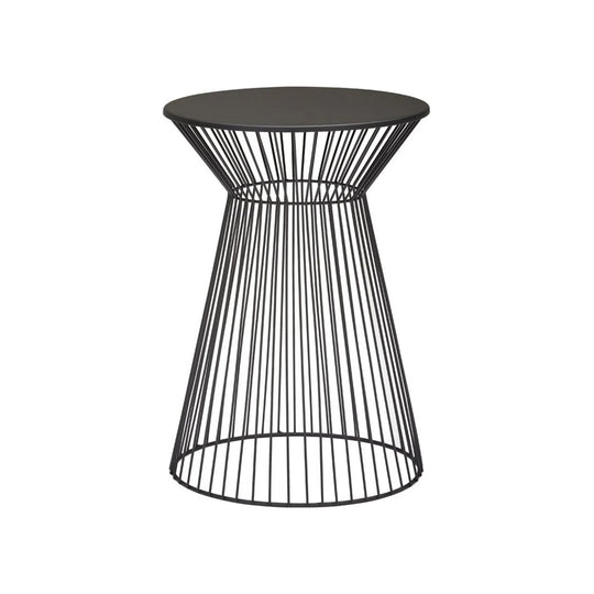 Masuta cafea MARIO, negru, metal, 33x33x47 cm