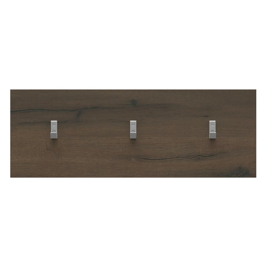 Cuier de perete NEPO PLUS, stejar, PAL laminat, 70x25 cm