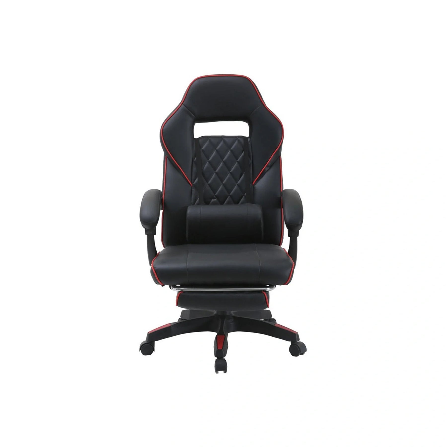 Scaun gaming RIKU, negru, piele ecologica, 71x64x112/122 cm