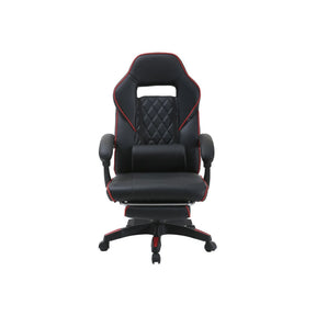 Scaun gaming RIKU, negru, piele ecologica, 71x64x112/122 cm