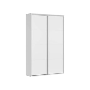 Dulap FLEX, alb, PAL, cu 2 usi, 150x45x240 cm