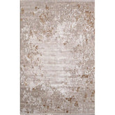 Covor EMMA 09770A, 160x230 cm, forma dreptunghiulara, acril/fibre sintetice, crem/auriu