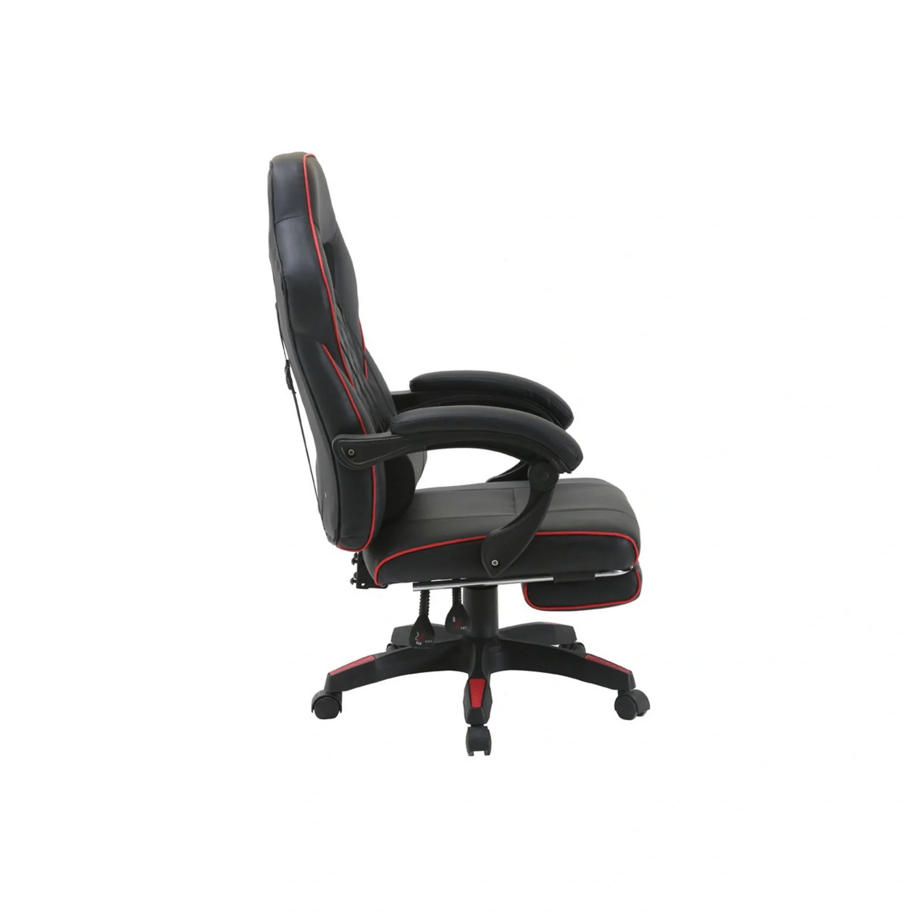Scaun gaming RIKU, negru, piele ecologica, 71x64x112/122 cm