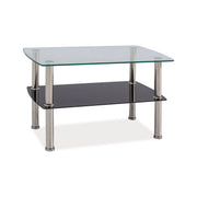 Masuta cafea DETROIT OCN-39176, transparent/crom