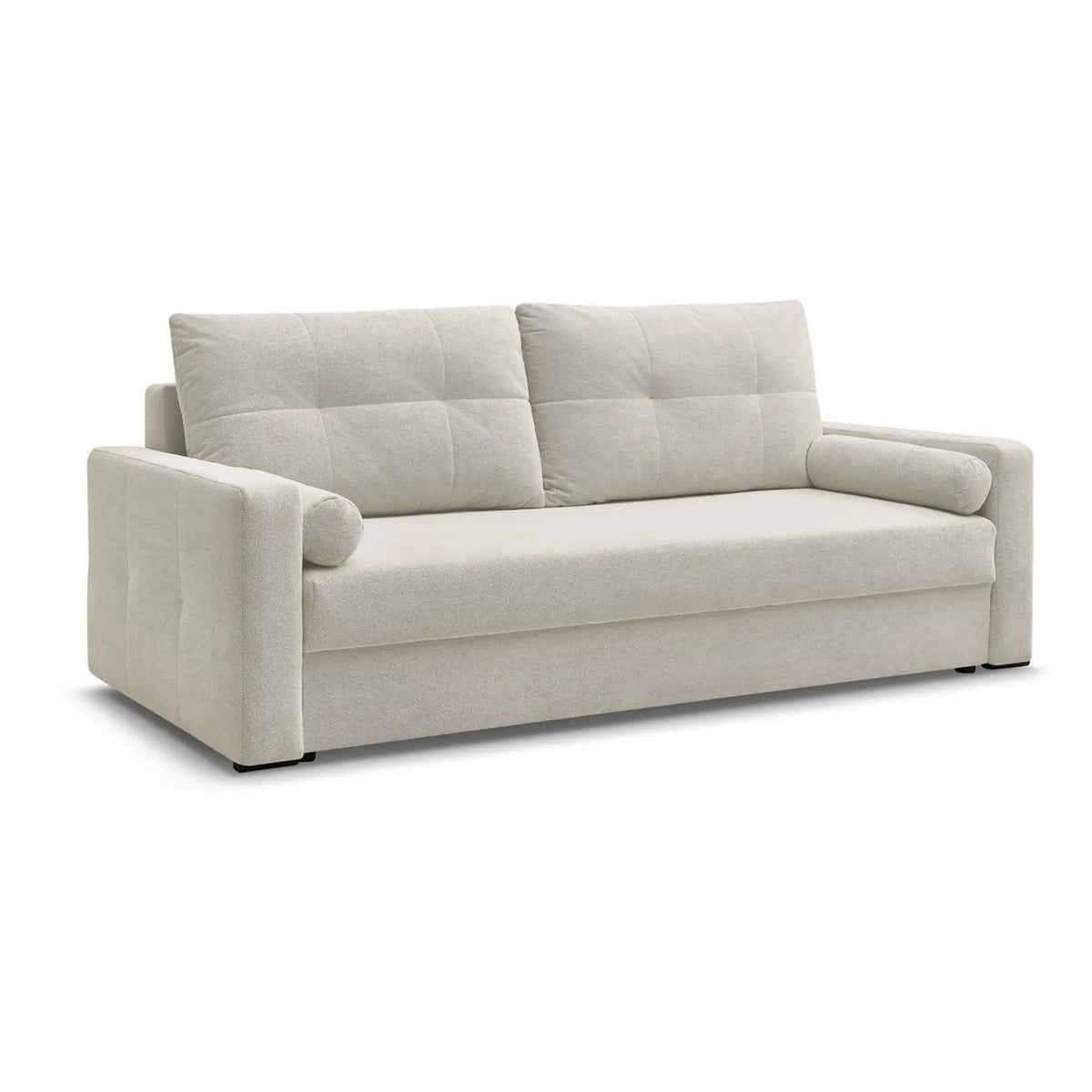 Canapea extensibila MONA, stofa catifelata bej - Curio 09, 230x92x94 cm