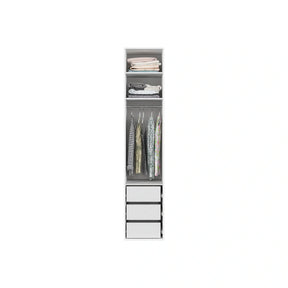 Dulap FLEX, alb, PAL, cu o usa, 50x66x240 cm