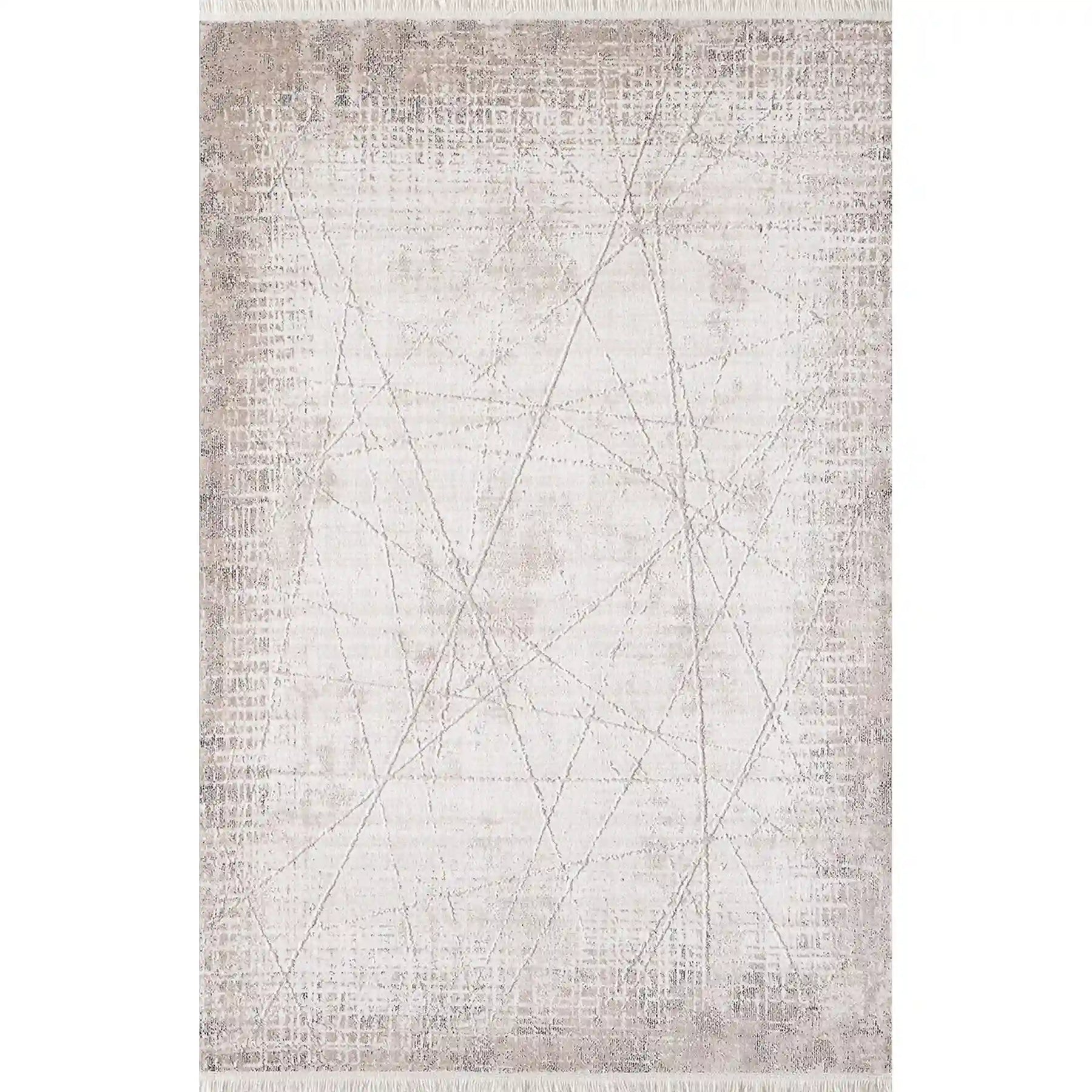 Covor ROMANTIK 02433A, 160x230 cm, forma dreptunghiulara, acril, crem/bej