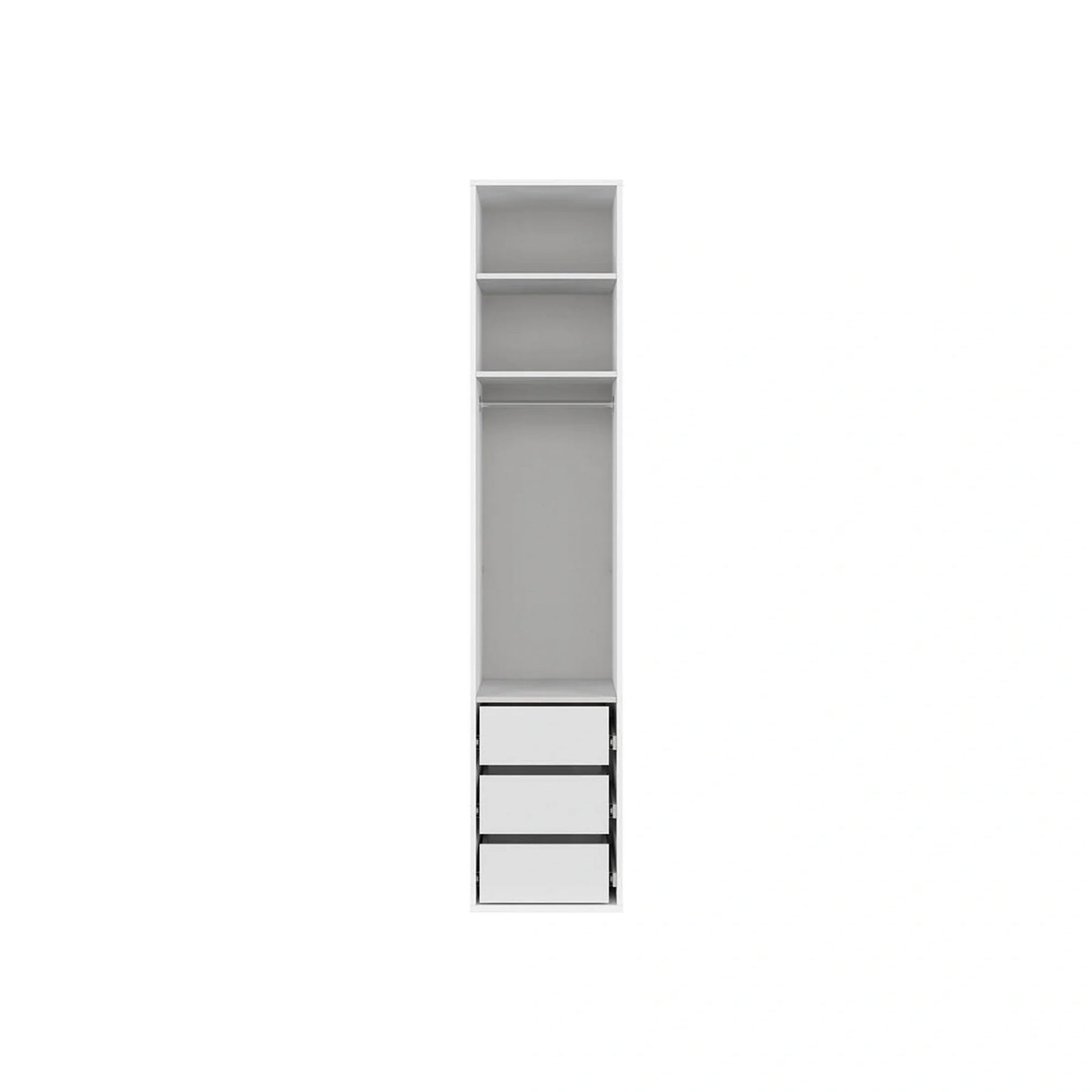 Dulap FLEX, alb, PAL, cu o usa, 50x66x240 cm