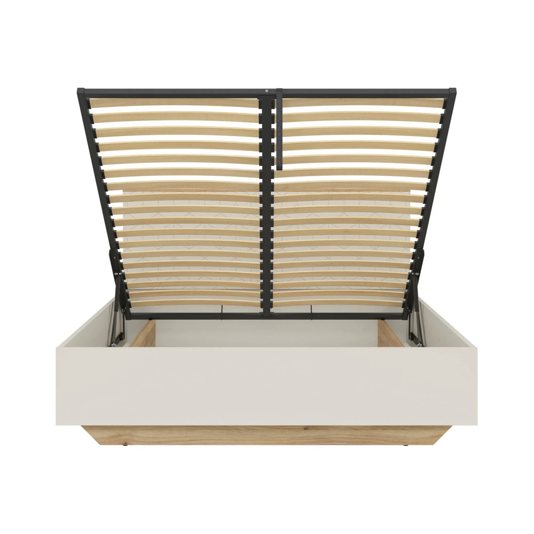 Pat GLAMOUR 160x200, casmir/stejar, PAL, cu somiera