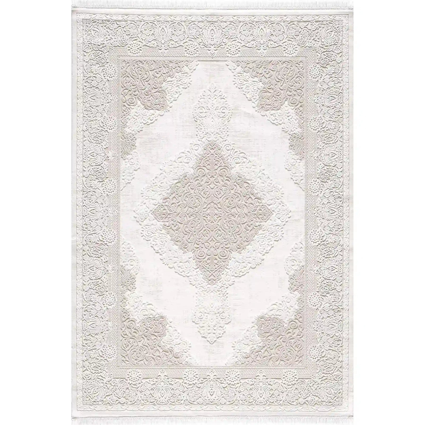 Covor VANESSA 06152B, 160x230 cm, forma dreptunghiulara, acril/poliester, bej/crem