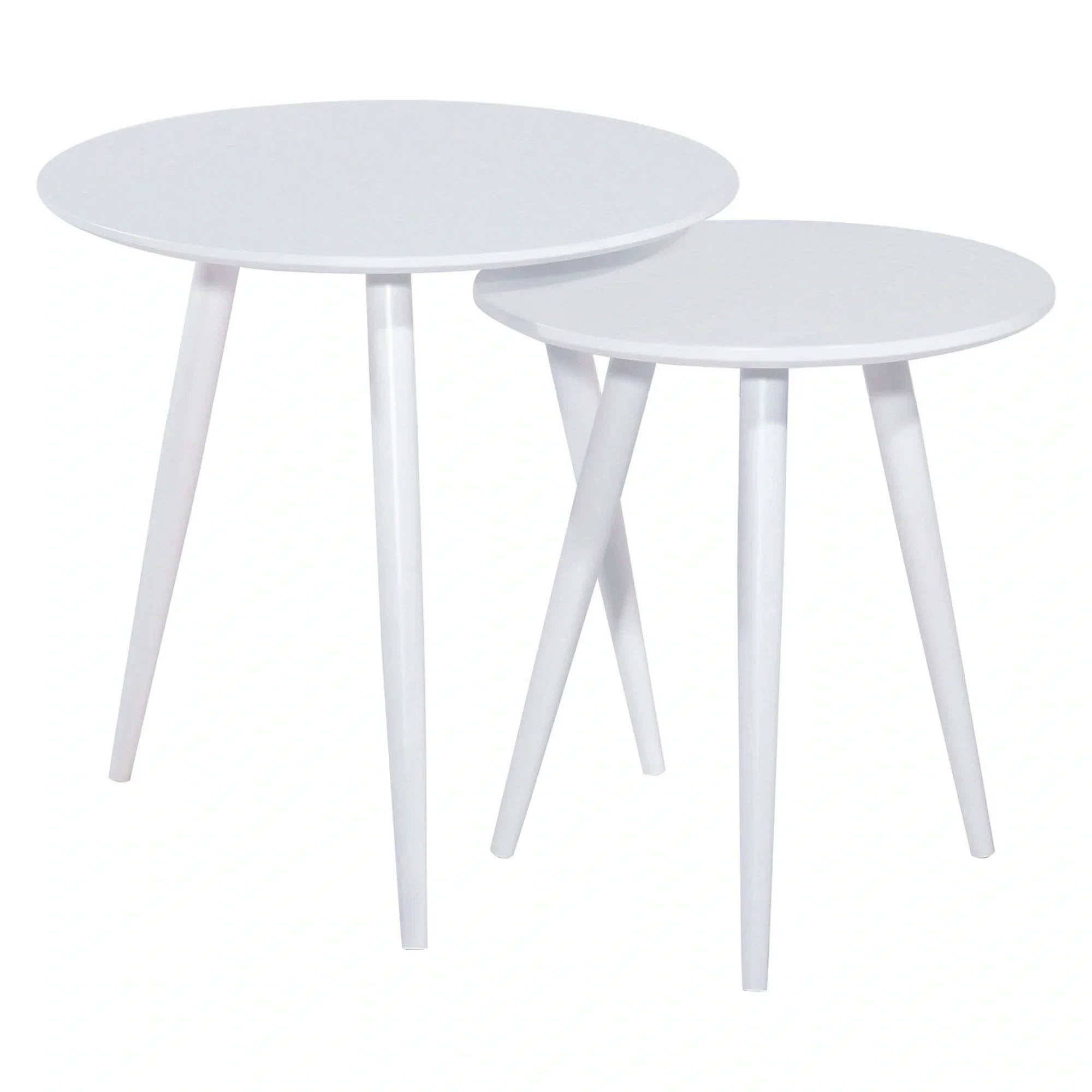 Set 2 masute DETROIT OCN-39199, alb