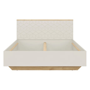 Cadru pat GLAMOUR A 160x200, casmir/stejar, PAL