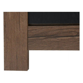 Comoda BALIN, negru/stejar, PAL, 160x45x85 cm