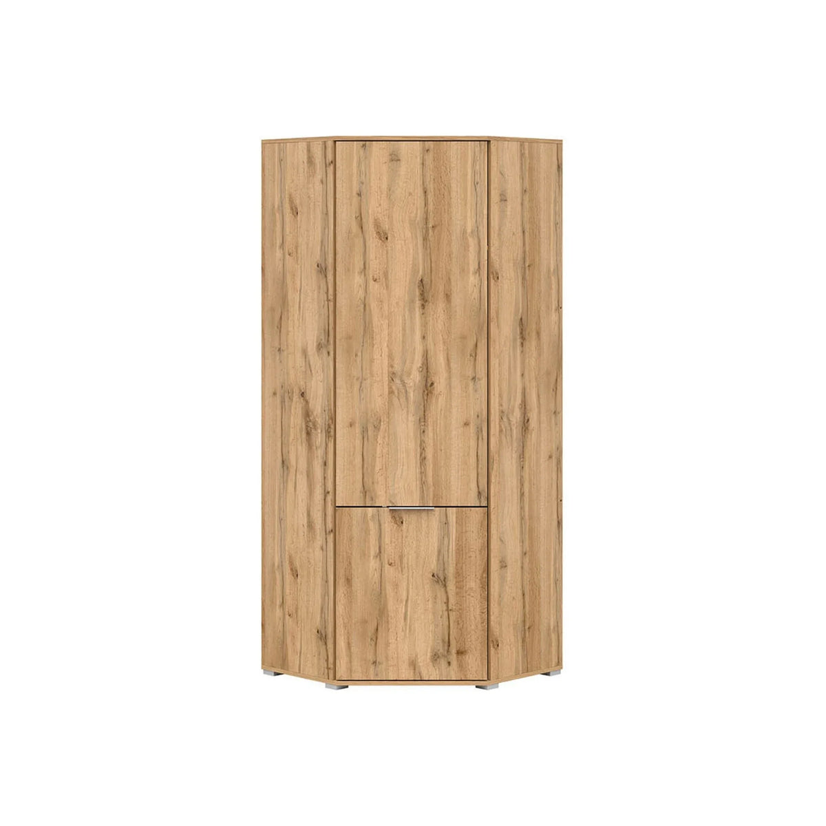 Dulap ZELE, stejar wotan, PAL, cu 2 usi, 78x78x195 cm