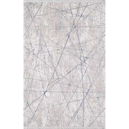 Covor ROMANTIK 02429B, 160x230 cm, forma dreptunghiulara, acril, gri/albastru