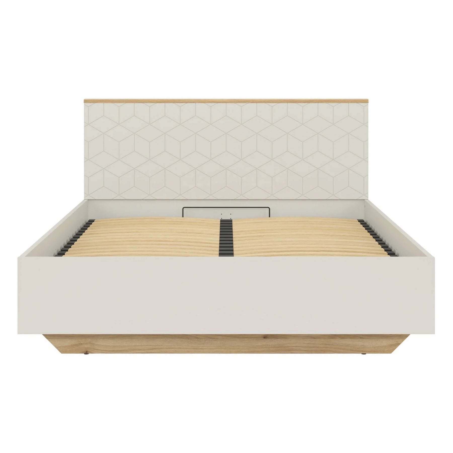Pat GLAMOUR 160x200, casmir/stejar, PAL, cu somiera