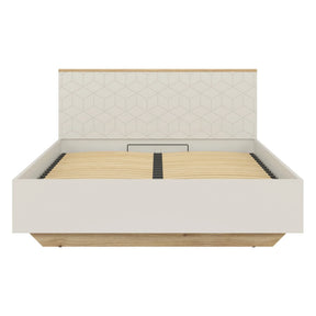 Pat GLAMOUR 160x200, casmir/stejar, PAL, cu somiera