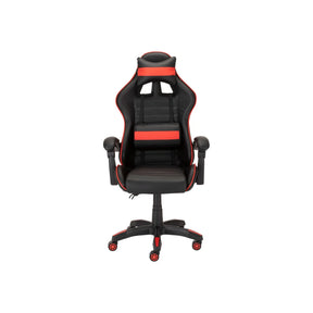 Scaun gaming X-PLAY, negru/rosu, piele ecologica, 64x65x123/132 cm