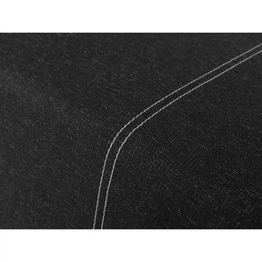 Canapea extensibila STREET IV, stofa catifelata negru - Denver 21, 197x98x95 cm