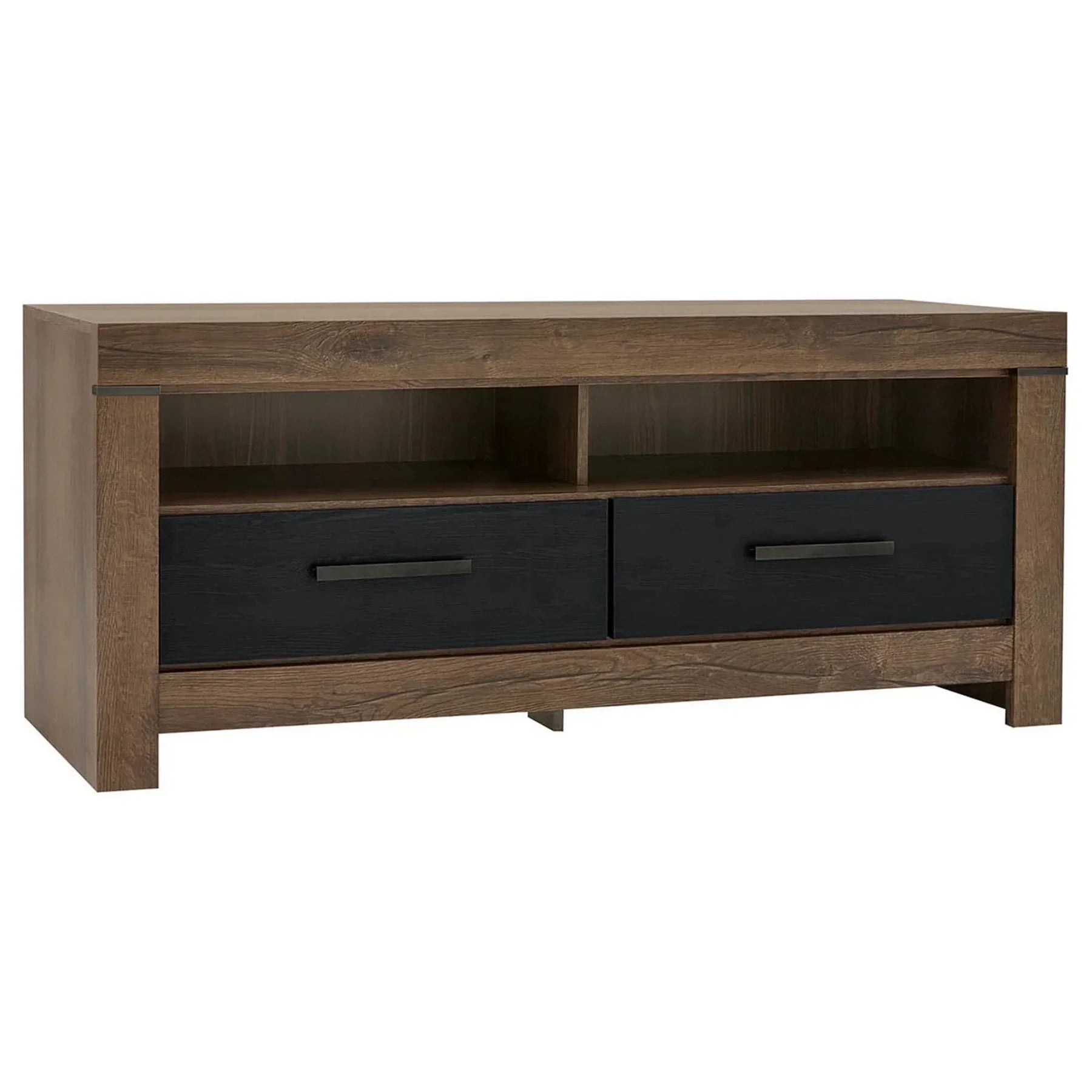 Comoda TV BALIN, stejar/negru, PAL, 140x45x61 cm