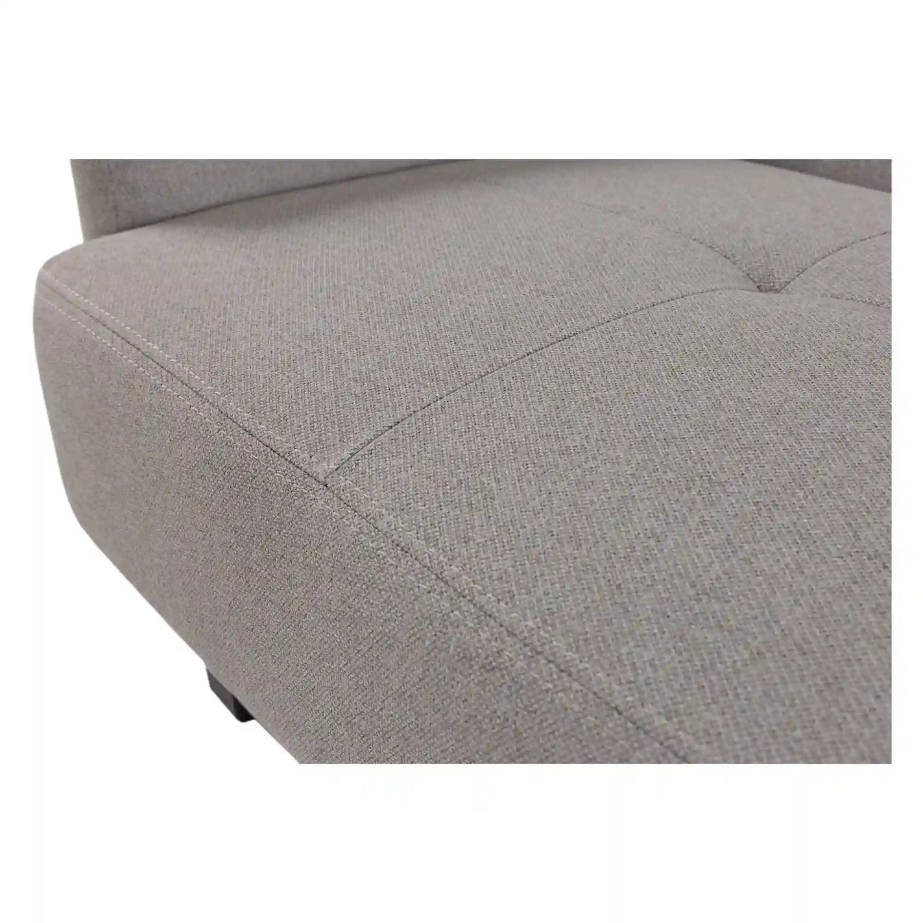 Canapea extensibila MARO, stofa clasica gri - Mossa 09, cu lada depozitare, 207x95x95 cm