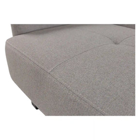 Canapea extensibila MARO, stofa clasica gri - Mossa 09, cu lada depozitare, 207x95x95 cm