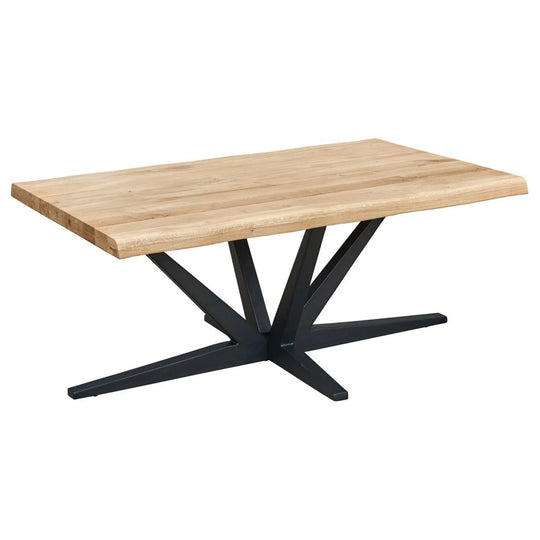 Masa CITY LINE, stejar/negru, lemn/metal, 110x45x70 cm