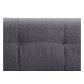 Canapea extensibila TORENT, stofa catifelata gri - Vogue 16, 220x98x95 cm