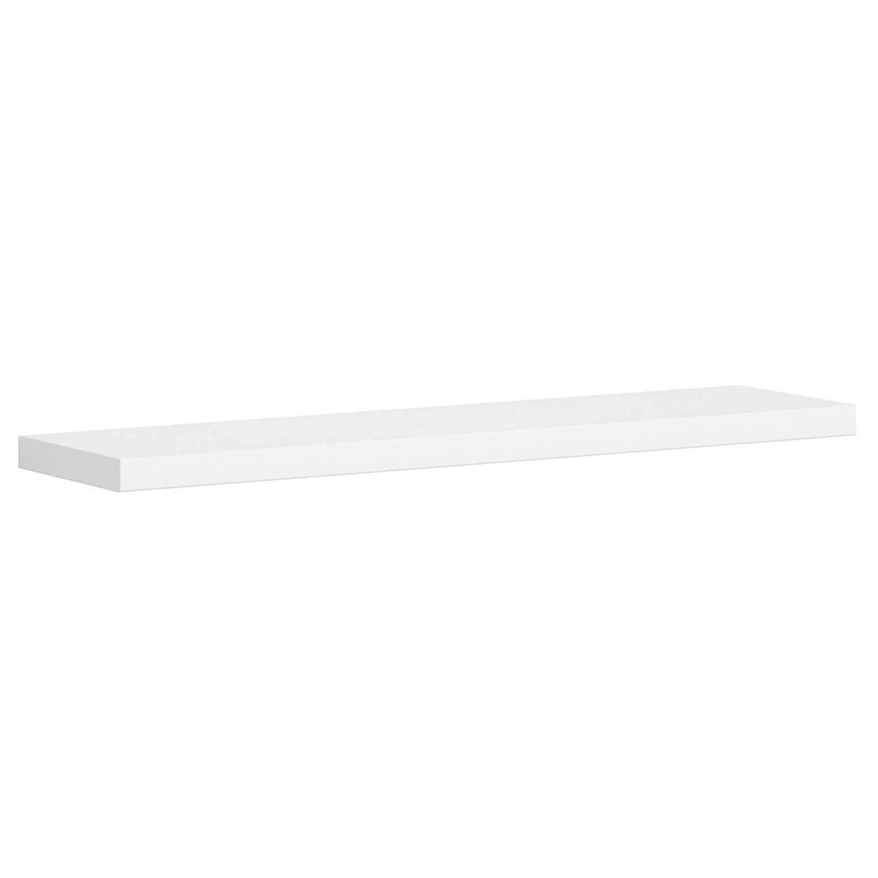 Polita KASPIAN-POL-140, alb, PAL laminat, 144x25x4 cm