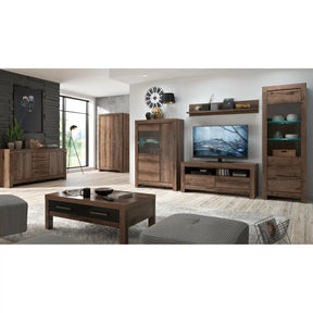 Comoda TV BALIN, stejar, PAL, 140x45x61 cm