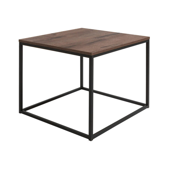 Masuta cafea AROZ, stejar/negru, PAL/metal, 69x69x53 cm