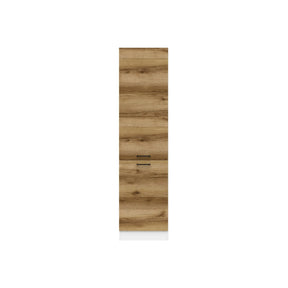 Dulap JUNONA LINE, alb/stejar, PAL, cu 2 usi, 58x50x196 cm