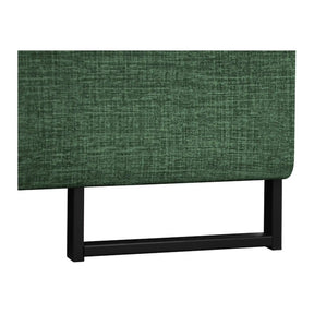 Coltar extensibil ARAGON, sezlong dreapta, stofa catifelata verde - Voss 77, cu lada depozitare, 270x230x150 cm