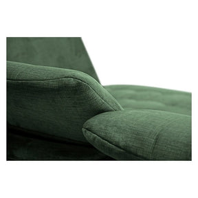 Coltar extensibil ARAGON, sezlong dreapta, stofa catifelata verde - Voss 77, cu lada depozitare, 270x230x150 cm