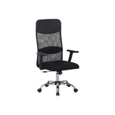 Scaun birou ALEX, negru, stofa/plasa, 68x61x108/118 cm
