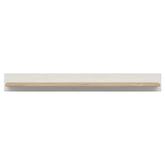 Polita LOKSA, alb/stejar, PAL laminat, 143x24x17 cm