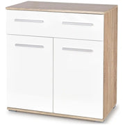 Comoda HOUSTON OCN-37988, alb/stejar sonoma